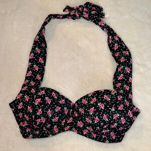 Vintage, Pin-Up Style Halter Bikini Top